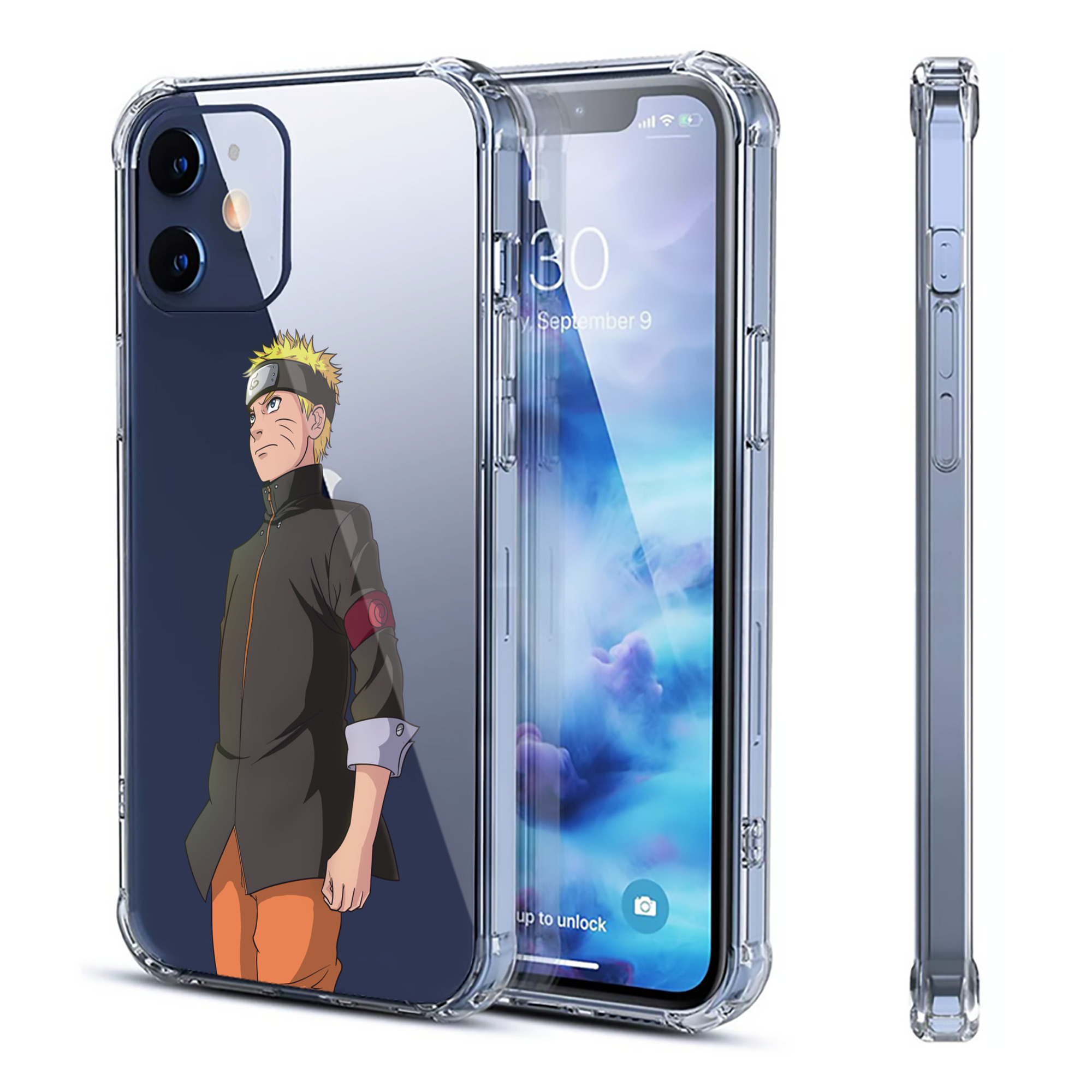 （画像用） NARUTO -ナルト- うずまき ナルト Uzumaki Naruto 【iPhone 12シリーズ対応】透明スマホケース（クリアソフトケース）